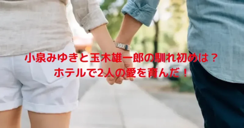 小泉みゆきと玉木雄一郎の馴れ初めはホテルなのかを思わせる画像