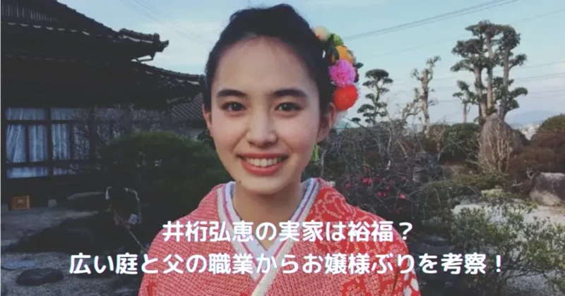 井桁弘恵の実家が裕福度を考察する画像