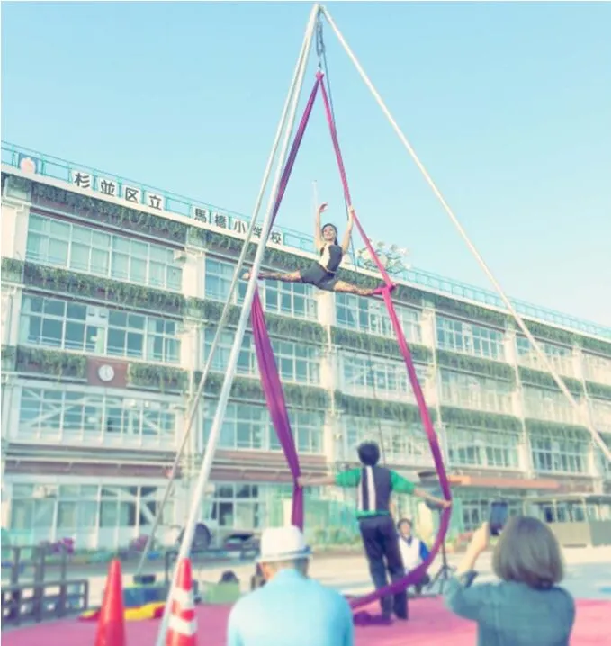 杉並区立馬橋小学校でのイベント風景